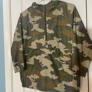 Easy-Pack Camo Childrens Place Anorak Weatherproof Lightweight Jacket Boys Sz M